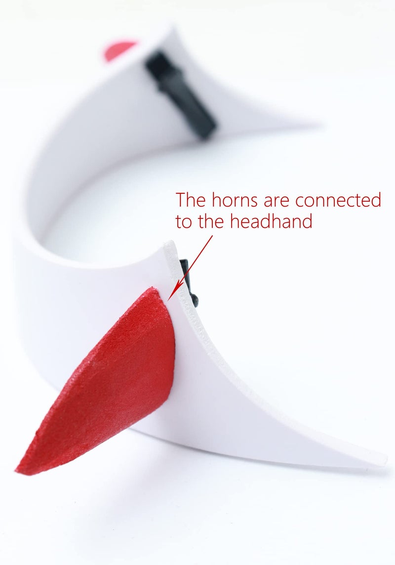 C-ZOFEK Red Devil Horns Headband for Cosplay Headwear Anime Accessories (Headband) - Image 3